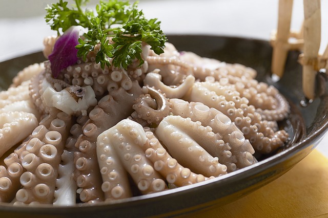 chobotnice na talíři